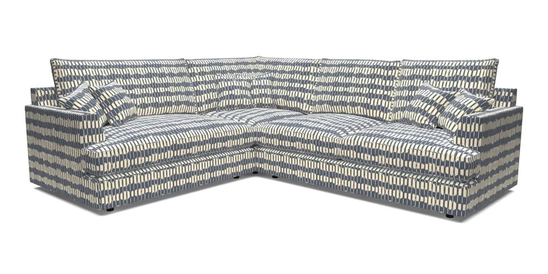 Slingsby Medium Fitted Cover Corner Unit RHF in Two Tone Plain Biscuit