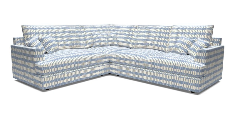 Slingsby Medium Fitted Cover Corner Unit RHF in Two Tone Plain Biscuit