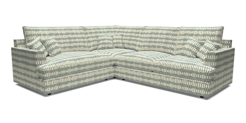 Slingsby Medium Fitted Cover Corner Unit RHF in Two Tone Plain Biscuit
