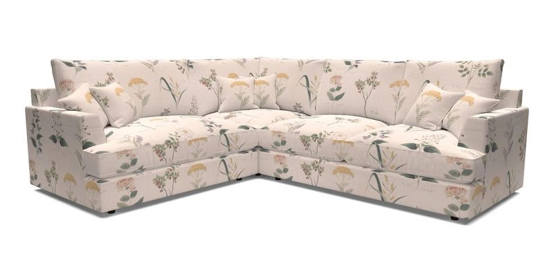 Slingsby Medium Fitted Cover Corner Unit RHF in Two Tone Plain Biscuit