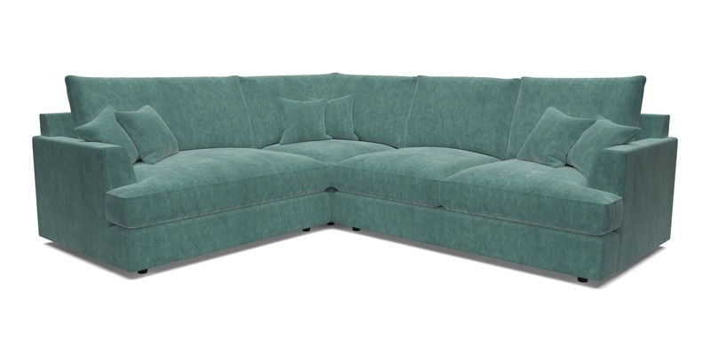 Slingsby Medium Fitted Cover Corner Unit RHF in Two Tone Plain Biscuit