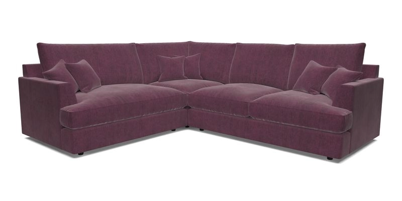Slingsby Medium Fitted Cover Corner Unit RHF in Two Tone Plain Biscuit