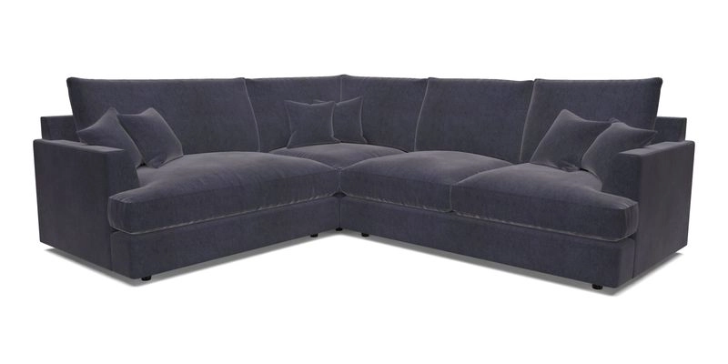 Slingsby Medium Fitted Cover Corner Unit RHF in Two Tone Plain Biscuit
