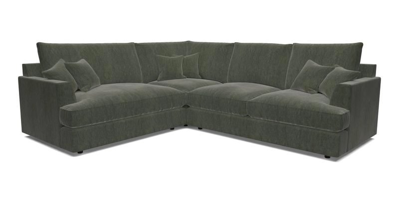 Slingsby Medium Fitted Cover Corner Unit RHF in Two Tone Plain Biscuit