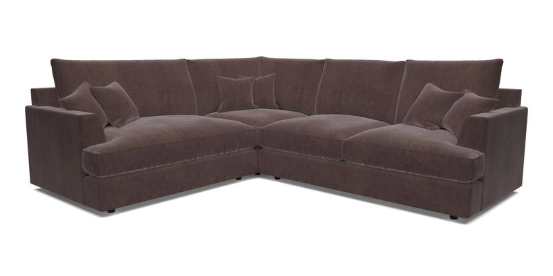 Slingsby Medium Fitted Cover Corner Unit RHF in Two Tone Plain Biscuit