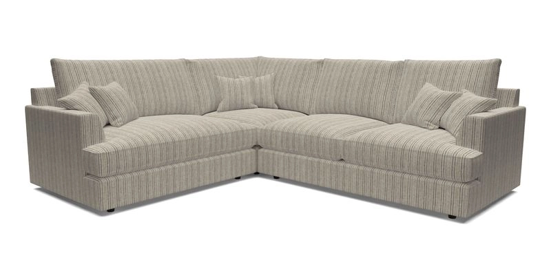 Slingsby Medium Fitted Cover Corner Unit RHF in Two Tone Plain Biscuit