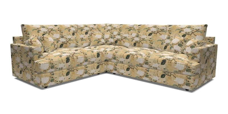 Slingsby Medium Fitted Cover Corner Unit RHF in Two Tone Plain Biscuit