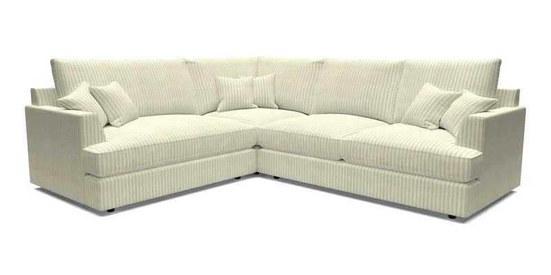 Slingsby Medium Fitted Cover Corner Unit RHF in Two Tone Plain Biscuit