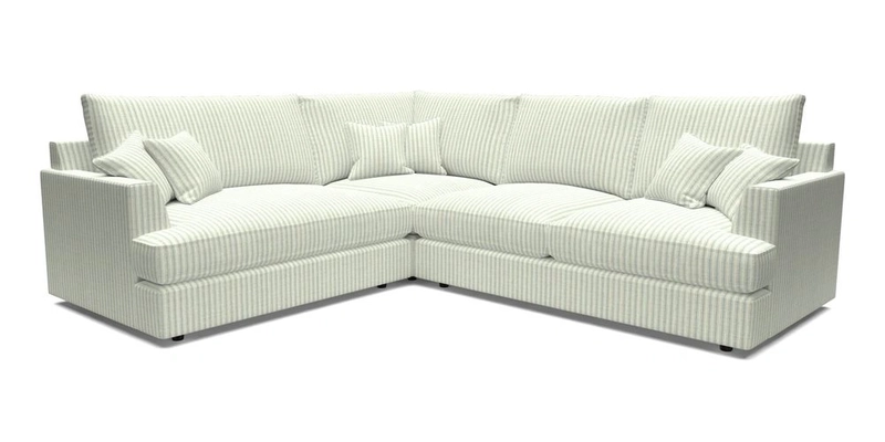 Slingsby Medium Fitted Cover Corner Unit RHF in Two Tone Plain Biscuit