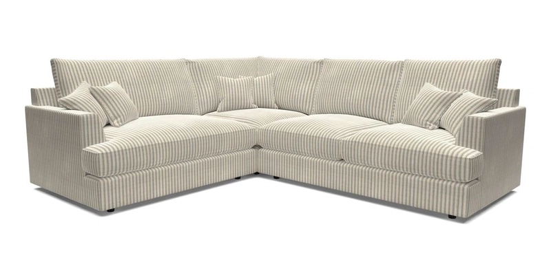 Slingsby Medium Fitted Cover Corner Unit RHF in Two Tone Plain Biscuit