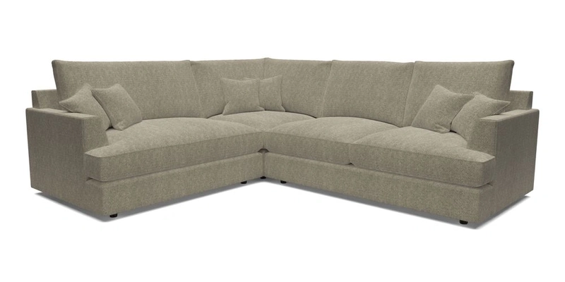 Slingsby Medium Fitted Cover Corner Unit RHF in Two Tone Plain Biscuit