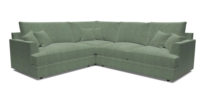 Slingsby Medium Fitted Cover Corner Unit RHF in Two Tone Plain Biscuit