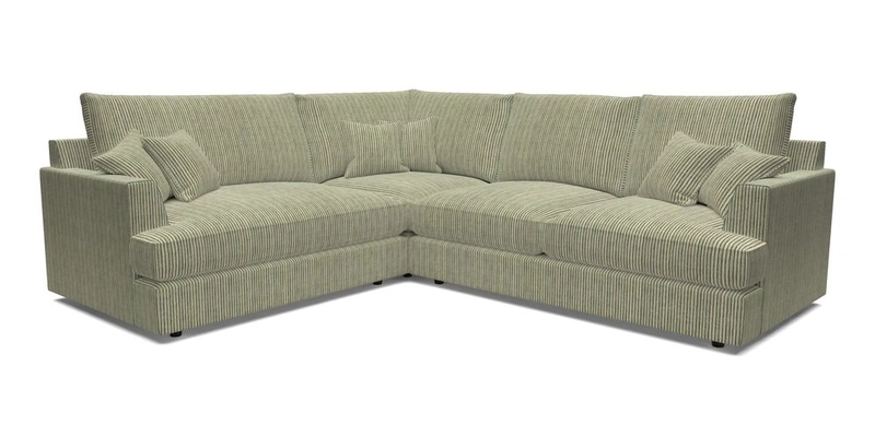 Slingsby Medium Fitted Cover Corner Unit RHF in Two Tone Plain Biscuit