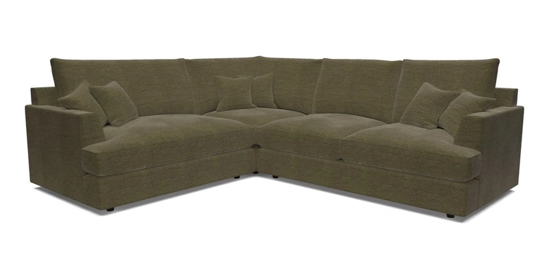 Slingsby Medium Fitted Cover Corner Unit RHF in Two Tone Plain Biscuit