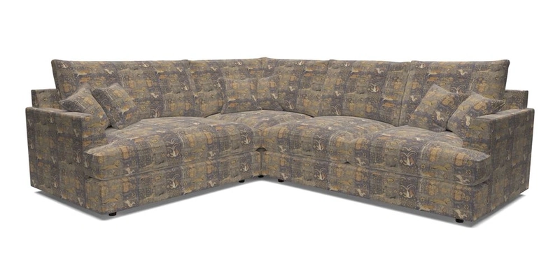 Slingsby Medium Fitted Cover Corner Unit RHF in Two Tone Plain Biscuit