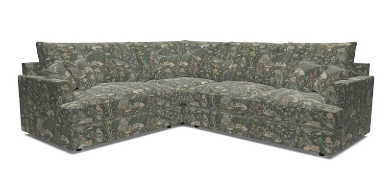 Slingsby Medium Fitted Cover Corner Unit RHF in Two Tone Plain Biscuit