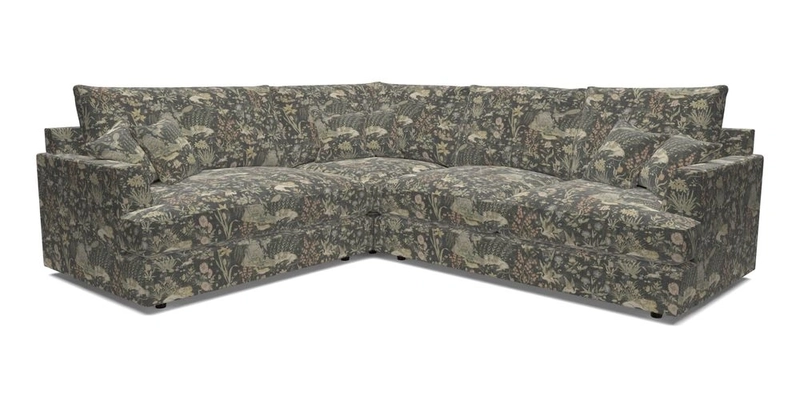 Slingsby Medium Fitted Cover Corner Unit RHF in Two Tone Plain Biscuit
