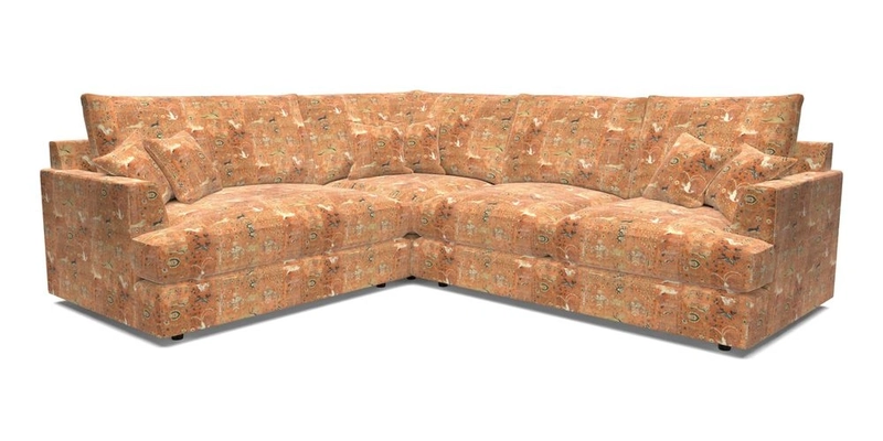 Slingsby Medium Fitted Cover Corner Unit RHF in Two Tone Plain Biscuit