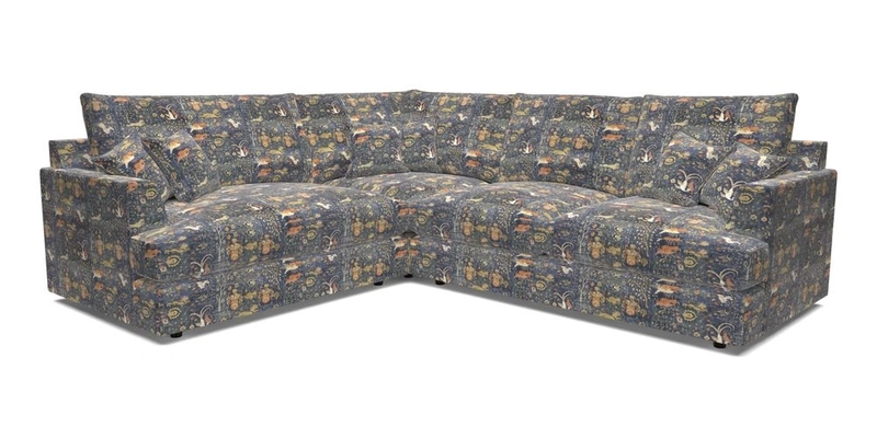 Slingsby Medium Fitted Cover Corner Unit RHF in Two Tone Plain Biscuit