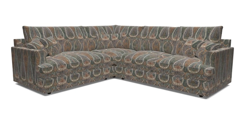 Slingsby Medium Fitted Cover Corner Unit RHF in Two Tone Plain Biscuit