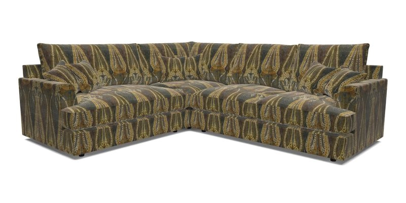 Slingsby Medium Fitted Cover Corner Unit RHF in Two Tone Plain Biscuit