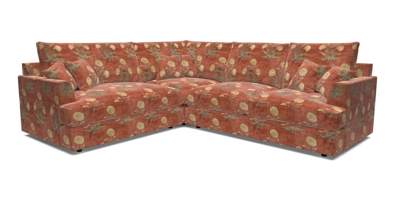 Slingsby Medium Fitted Cover Corner Unit RHF in Two Tone Plain Biscuit
