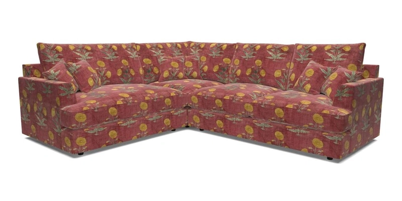 Slingsby Medium Fitted Cover Corner Unit RHF in Two Tone Plain Biscuit