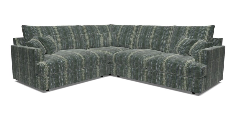 Slingsby Medium Fitted Cover Corner Unit RHF in Two Tone Plain Biscuit
