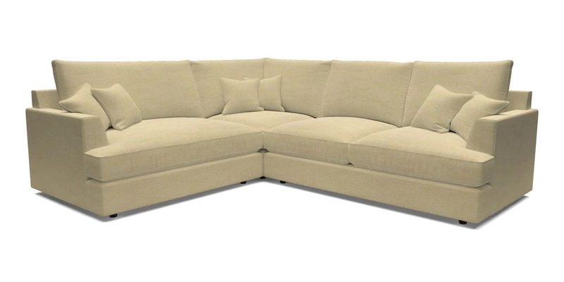 Slingsby Medium Fitted Cover Corner Unit RHF in Two Tone Plain Biscuit