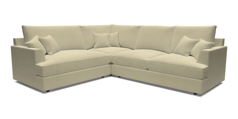 Slingsby Medium Fitted Cover Corner Unit RHF in Two Tone Plain Biscuit