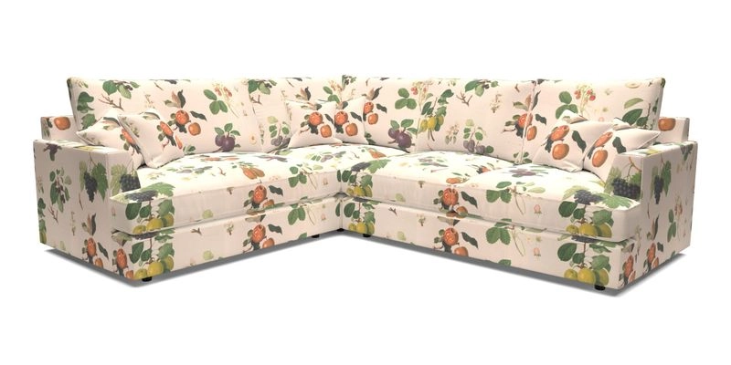 Slingsby Medium Fitted Cover Corner Unit RHF in Two Tone Plain Biscuit
