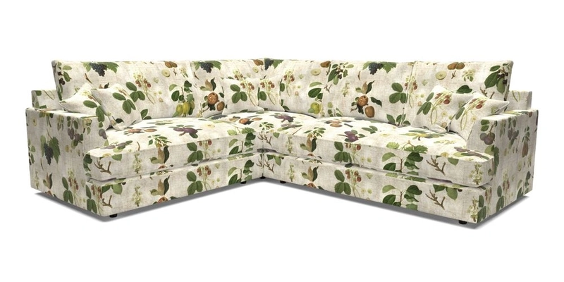 Slingsby Medium Fitted Cover Corner Unit RHF in Two Tone Plain Biscuit
