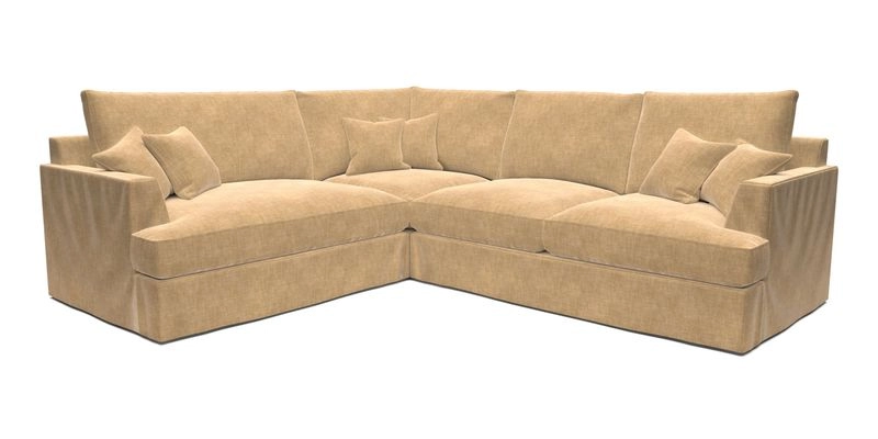 Slingsby Medium Fitted Cover Corner Unit RHF in Two Tone Plain Biscuit