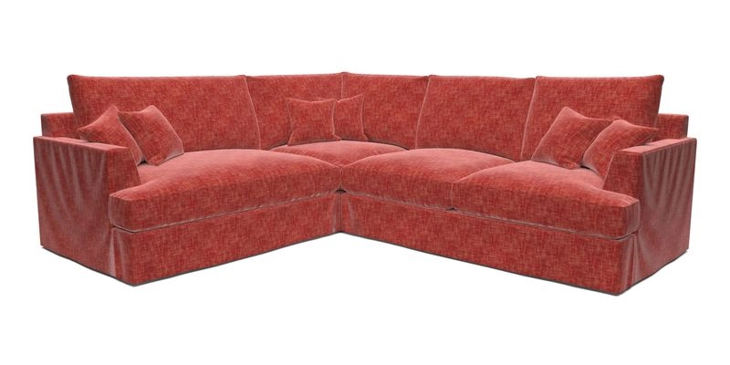 Slingsby Medium Fitted Cover Corner Unit RHF in Two Tone Plain Biscuit