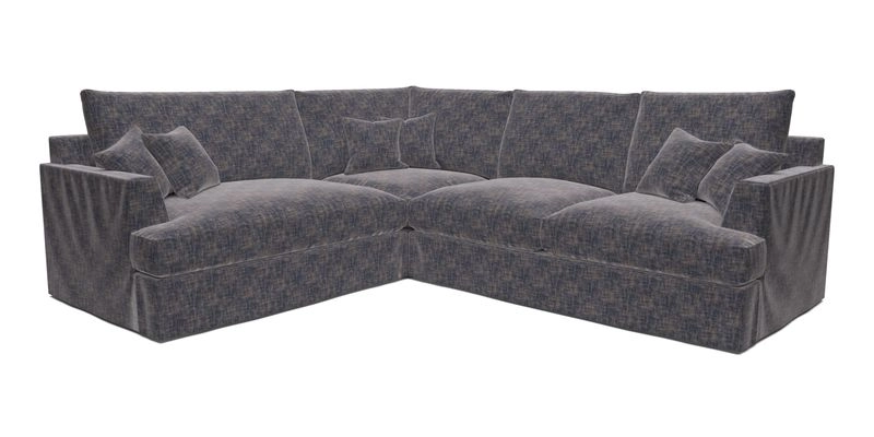 Slingsby Medium Fitted Cover Corner Unit RHF in Two Tone Plain Biscuit