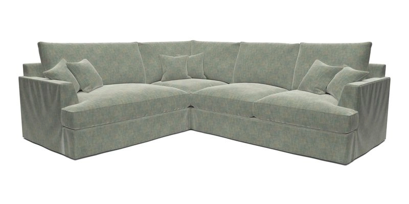 Slingsby Medium Fitted Cover Corner Unit RHF in Two Tone Plain Biscuit