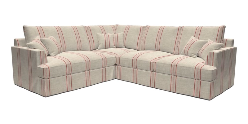 Slingsby Medium Fitted Cover Corner Unit RHF in Two Tone Plain Biscuit