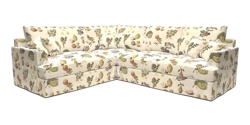 Slingsby Medium Fitted Cover Corner Unit RHF in Two Tone Plain Biscuit