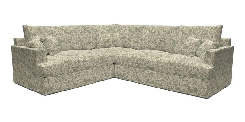 Slingsby Medium Fitted Cover Corner Unit RHF in Two Tone Plain Biscuit