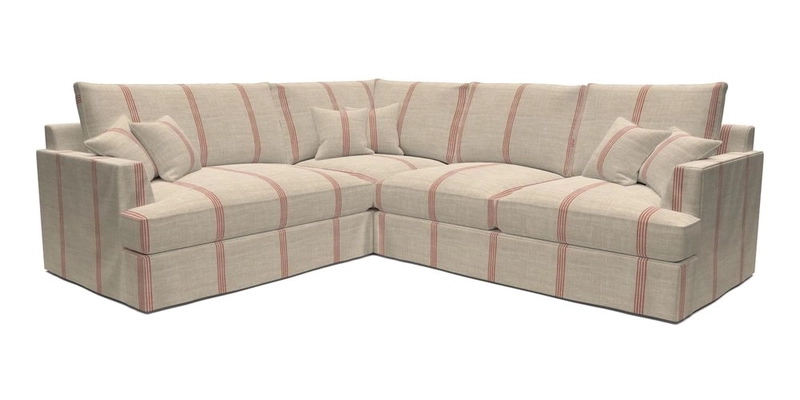 Slingsby Medium Fitted Cover Corner Unit RHF in Two Tone Plain Biscuit