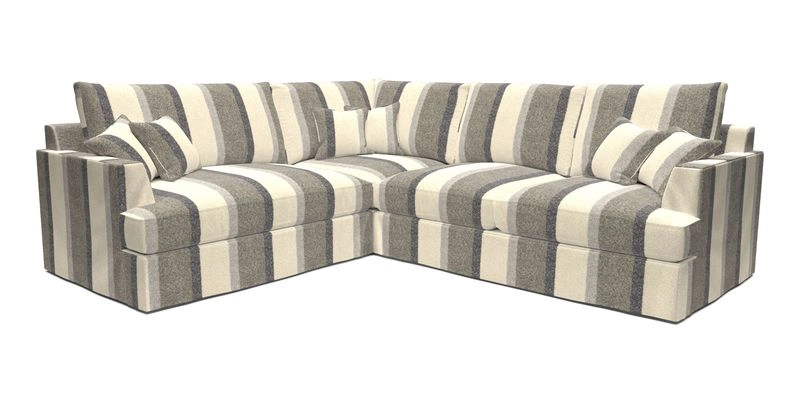 Slingsby Medium Fitted Cover Corner Unit RHF in Two Tone Plain Biscuit