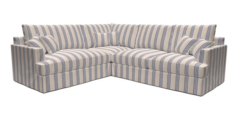 Slingsby Medium Fitted Cover Corner Unit RHF in Two Tone Plain Biscuit