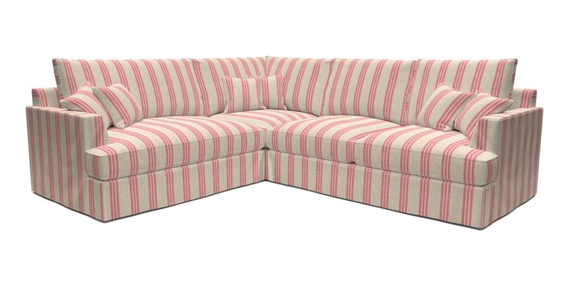 Slingsby Medium Fitted Cover Corner Unit RHF in Two Tone Plain Biscuit