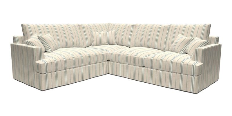 Slingsby Medium Fitted Cover Corner Unit RHF in Two Tone Plain Biscuit