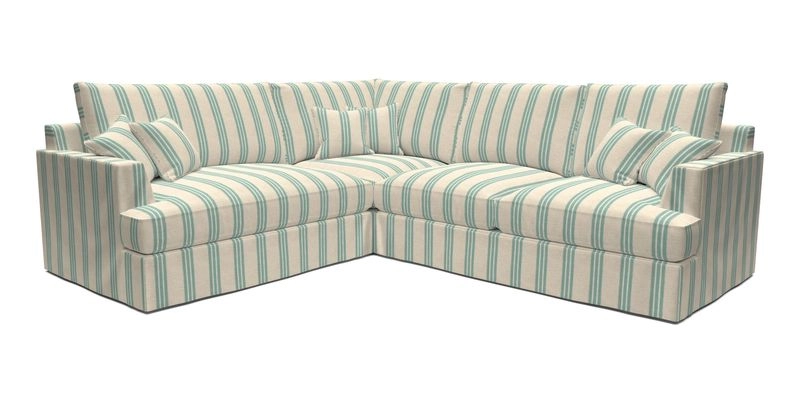 Slingsby Medium Fitted Cover Corner Unit RHF in Two Tone Plain Biscuit