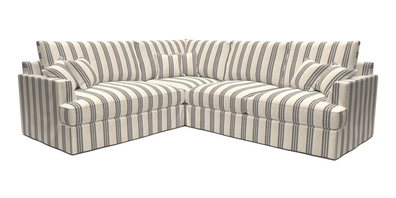 Slingsby Medium Fitted Cover Corner Unit RHF in Two Tone Plain Biscuit