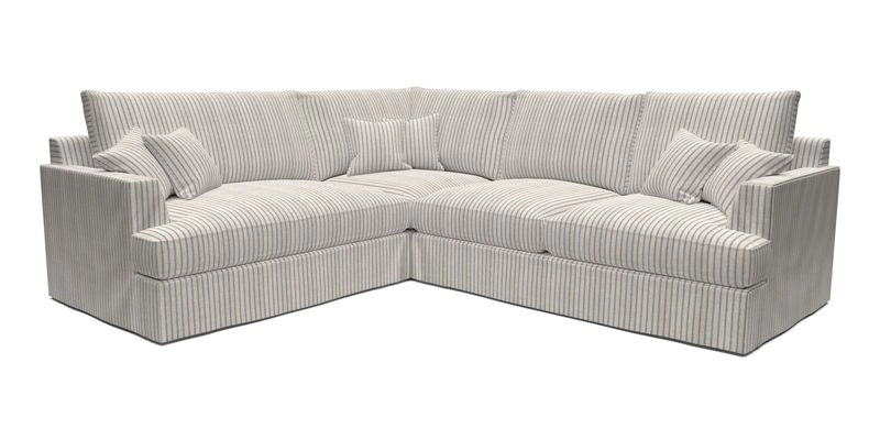 Slingsby Medium Fitted Cover Corner Unit RHF in Two Tone Plain Biscuit