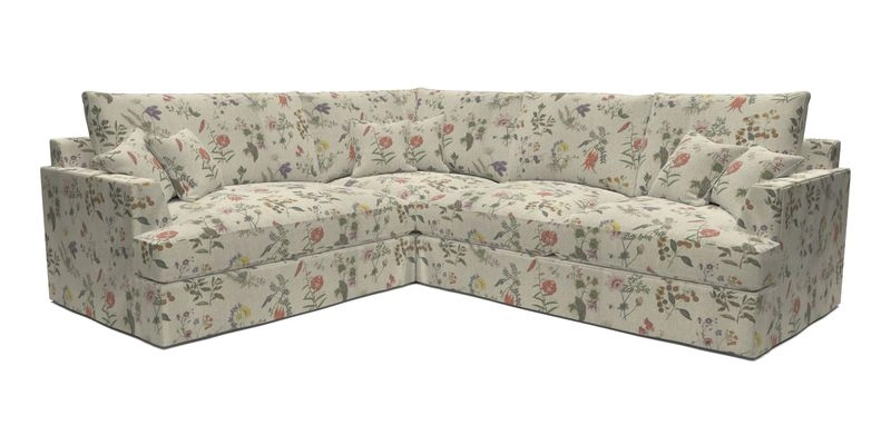 Slingsby Medium Fitted Cover Corner Unit RHF in Two Tone Plain Biscuit