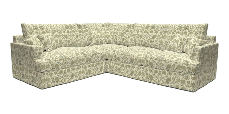 Slingsby Medium Fitted Cover Corner Unit RHF in Two Tone Plain Biscuit