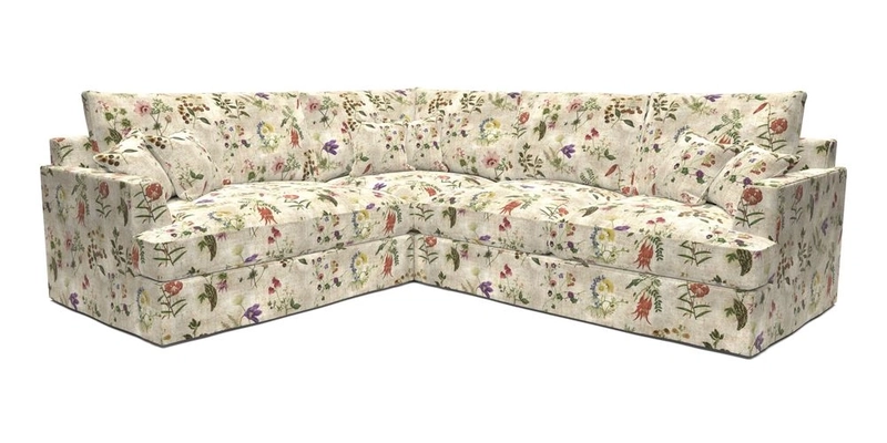 Slingsby Medium Fitted Cover Corner Unit RHF in Two Tone Plain Biscuit